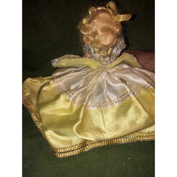1940's Doll with Dress Nancy Lee Yellow Handmade Beautiful Dress Blonde - Picture 7 of 8